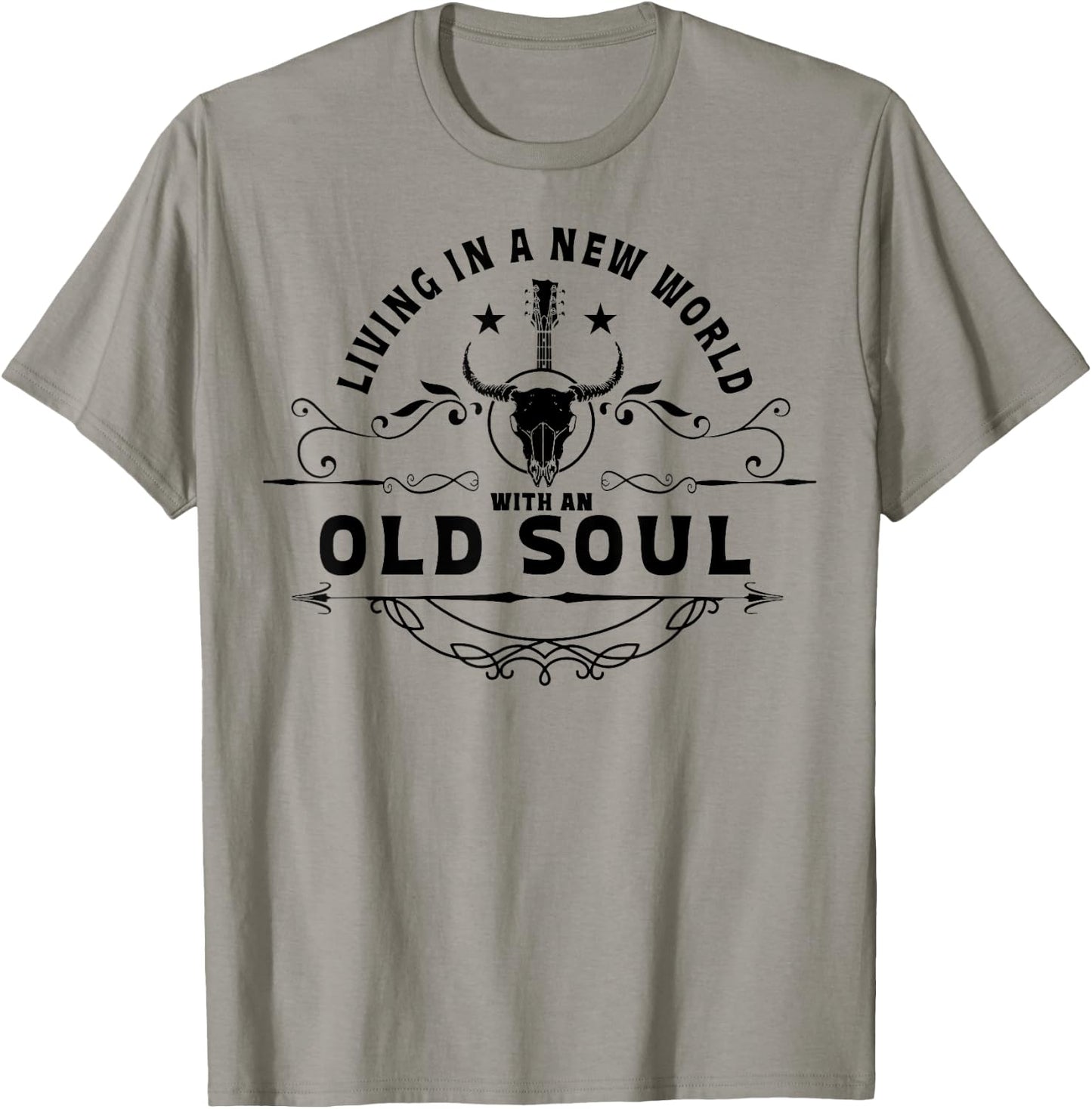Living In A New World With An Old Soul T-Shirt - T-Shirt | Sand