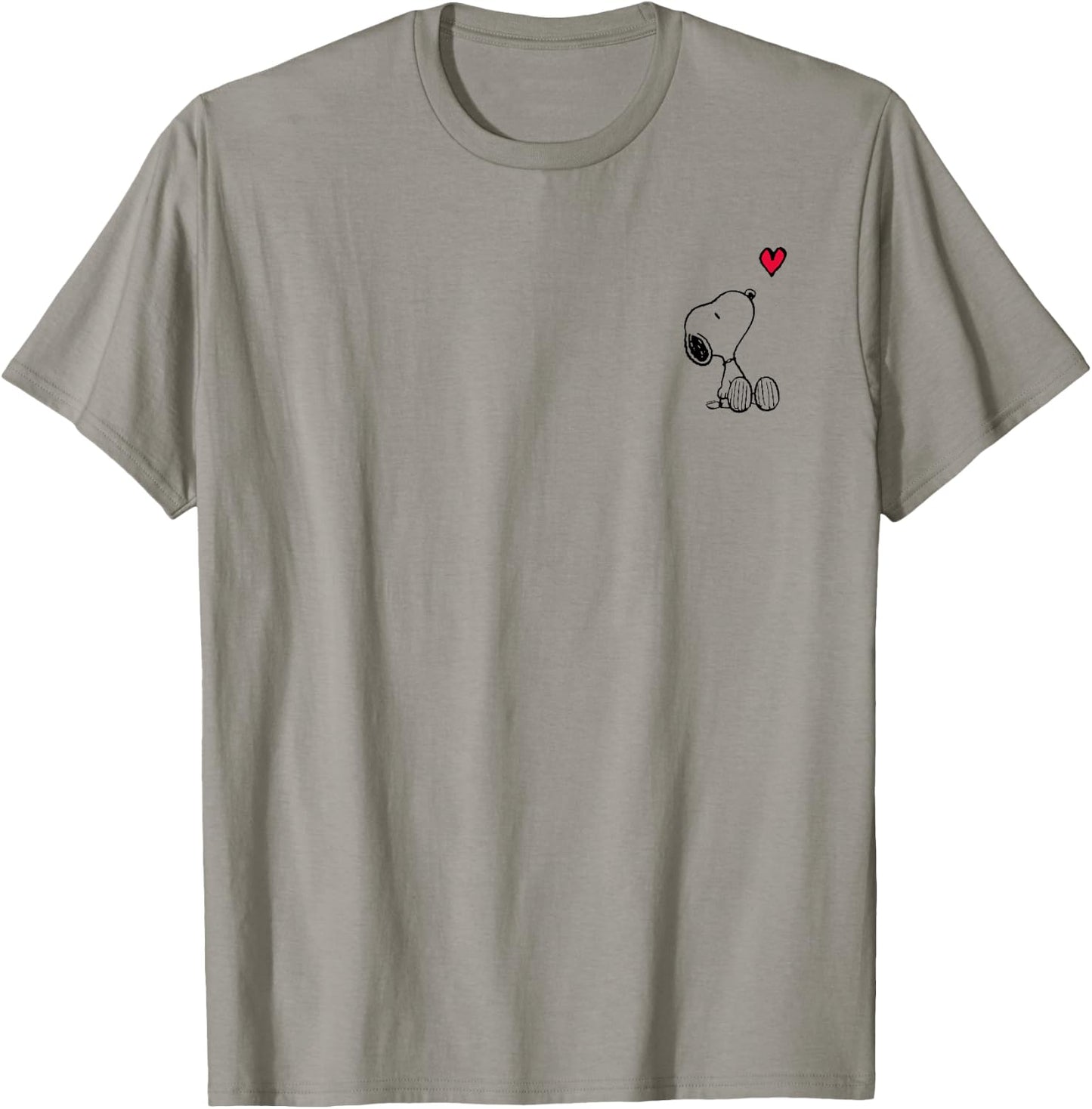 Peanuts - Snoopy Heart Valentines T-Shirt - T-Shirt | Sand
