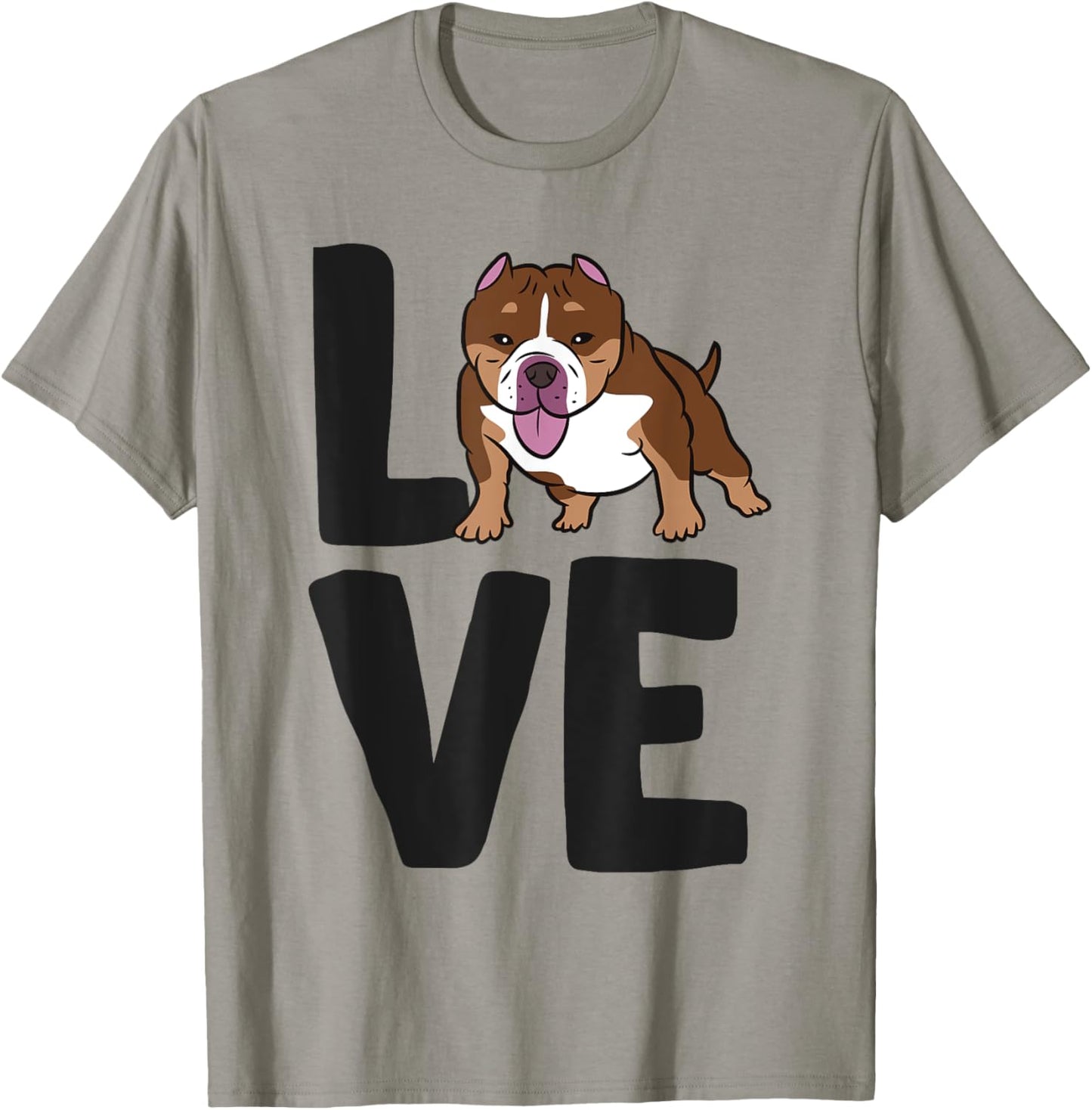 American Bully Owner I Love American Bully Dogs T-Shirt - T-Shirt | Sand