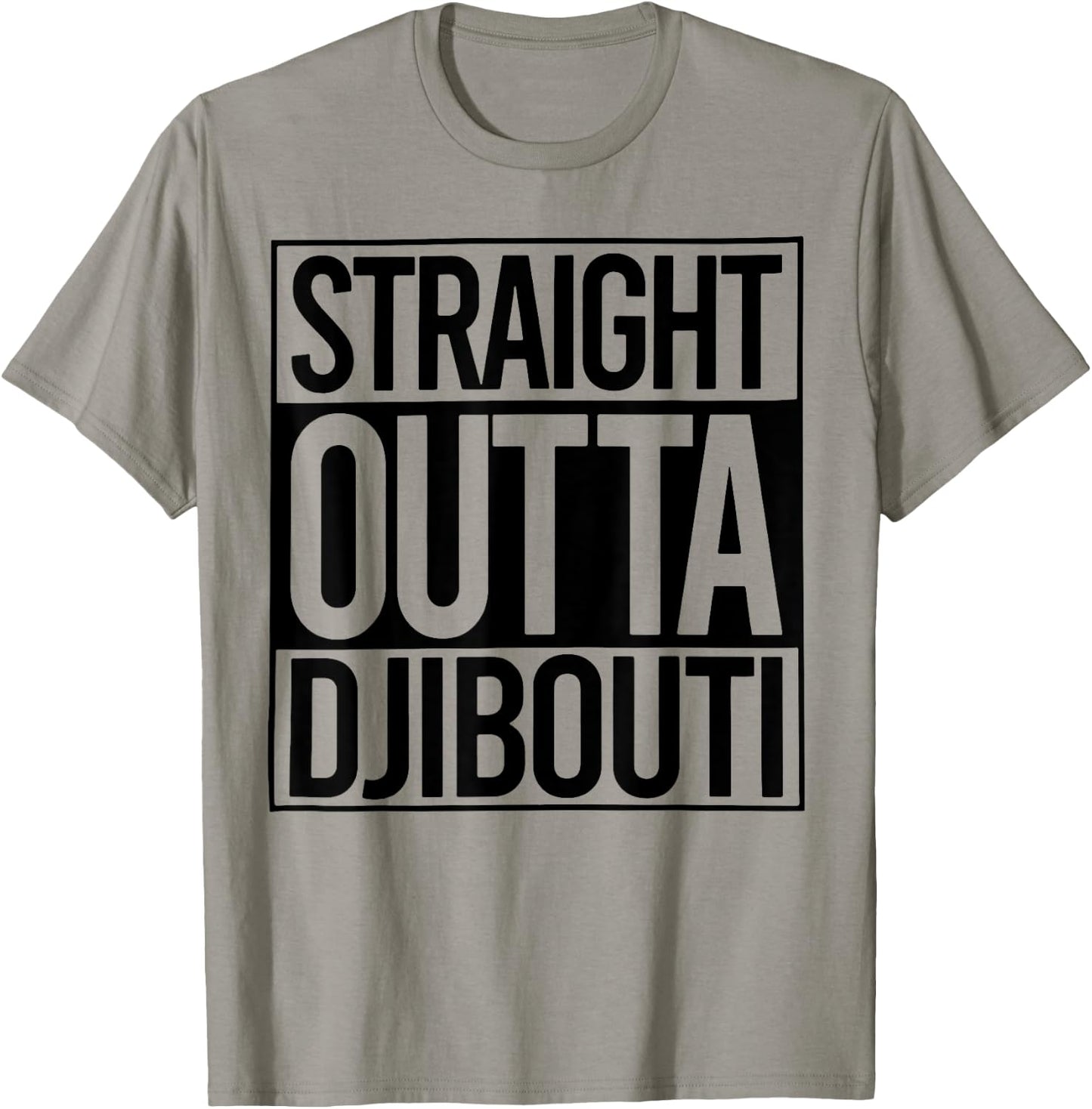 Straight Outta Djibouti T-Shirt - T-Shirt | Sand
