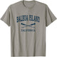 Balboa Island California Vintage Nautical Paddles Sports Oar T-Shirt - T-Shirt | Sand