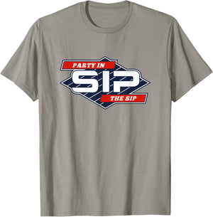 Party in the Sip Funny Mississippi Retro Parody T-Shirt - T-Shirt | Sand