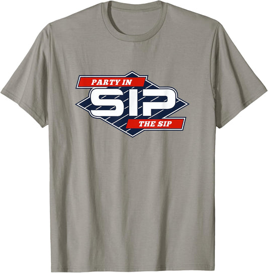 Party in the Sip Funny Mississippi Retro Parody T-Shirt - T-Shirt | Sand