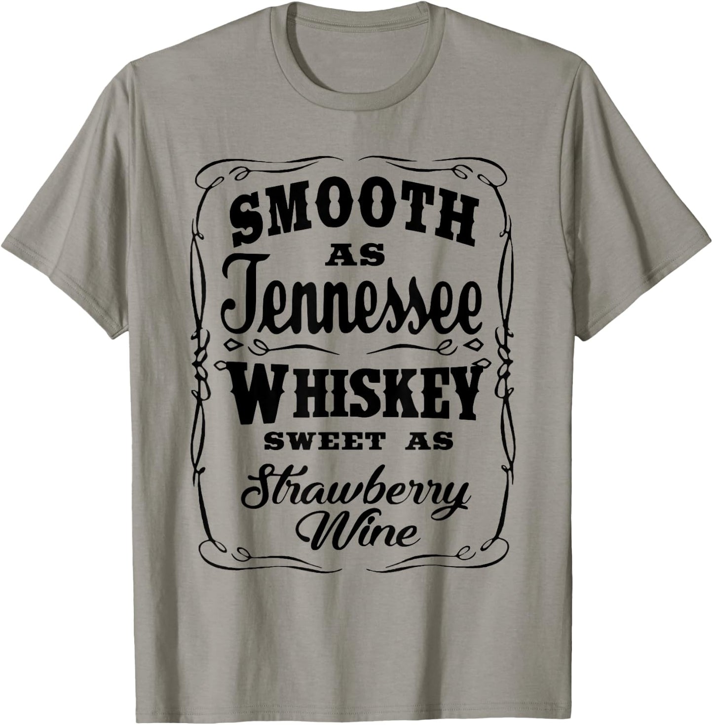 Smooth As Tennessee Whiskey Country Music 80s Wine Glasses T-Shirt - T-Shirt | Sand