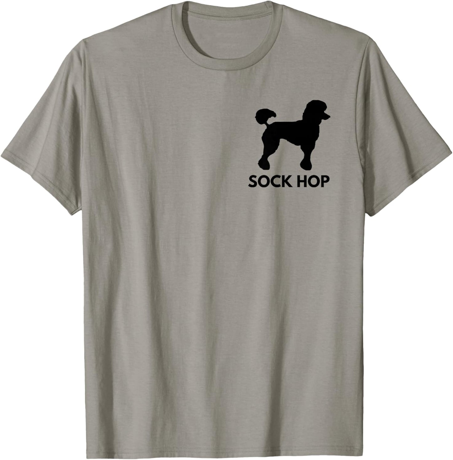 Retro Sock Hop 50's Costume Shirt Big Poodle 1950's Party T-Shirt - T-Shirt | Sand
