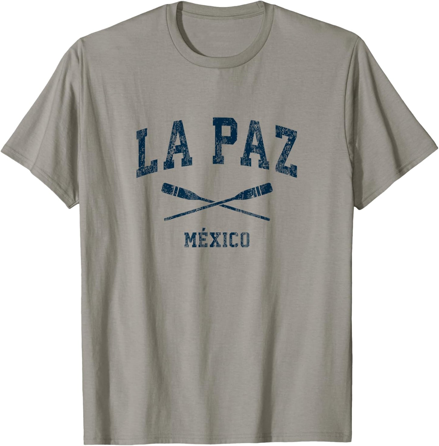 La Paz Mexico Vintage Nautical Paddles Sports Oars T-Shirt - T-Shirt | Sand
