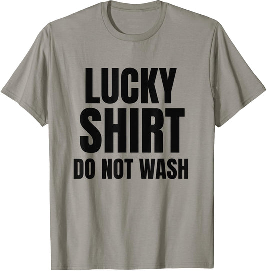 Lucky Shirt Do Not Wash | Men Teen T-Shirt - T-Shirt | Sand
