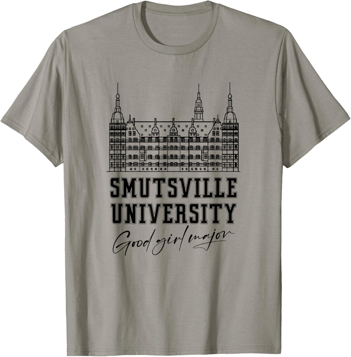 Smutsville University Good Girl Major Funny Smut Book Reader T-Shirt - T-Shirt | Sand
