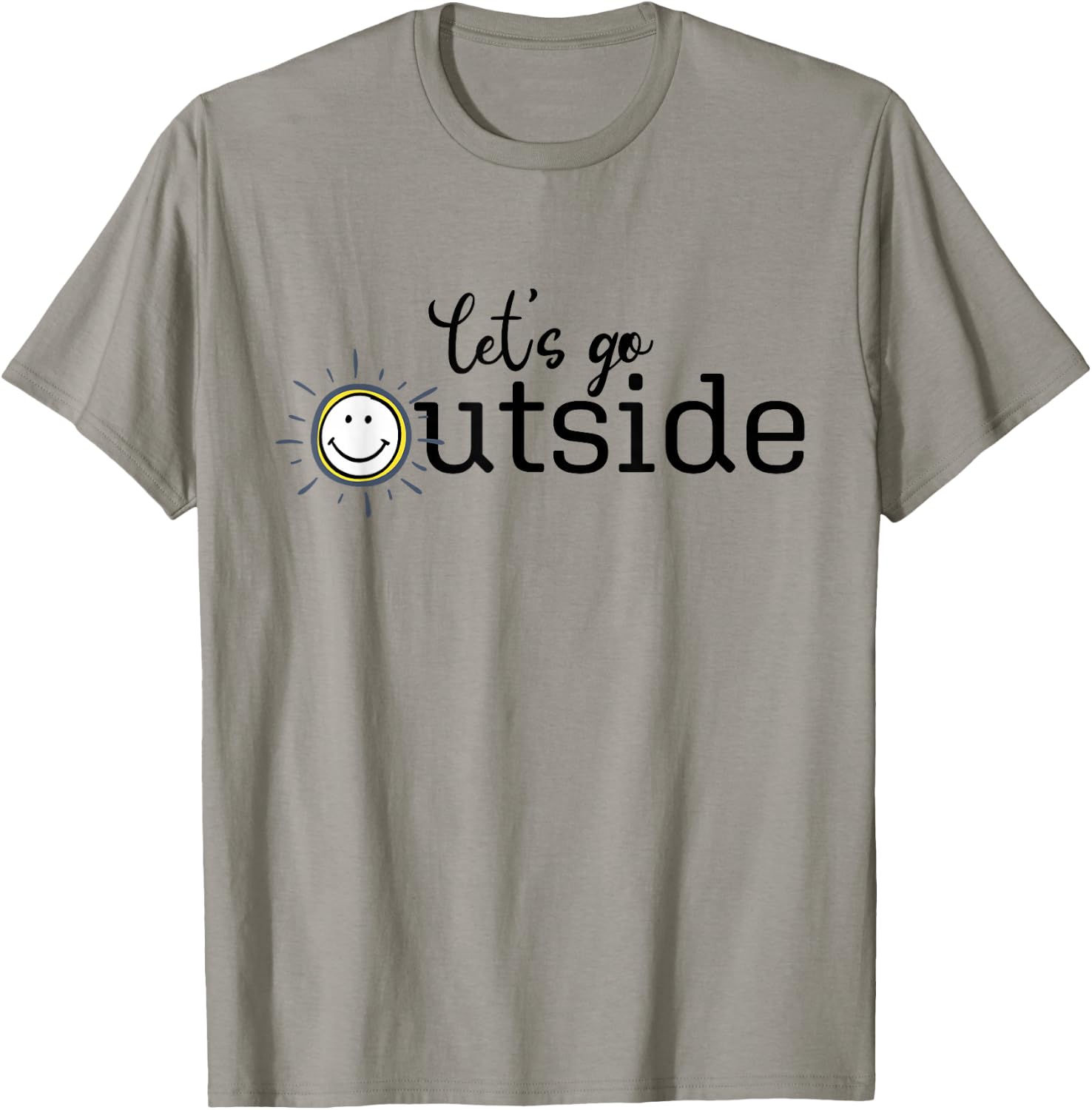 Let's Go Outside T-Shirt - T-Shirt | Sand