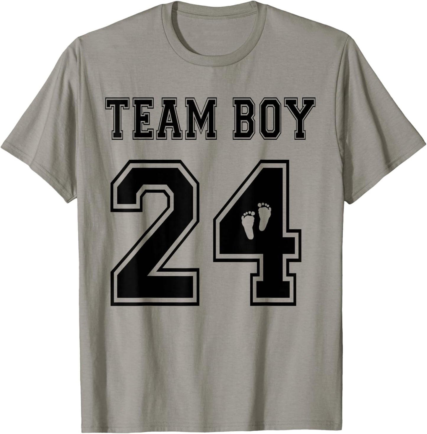 Team Boy 2024 Gender Reveal Boy Baby Shower Adoption T-Shirt - T-Shirt | Sand