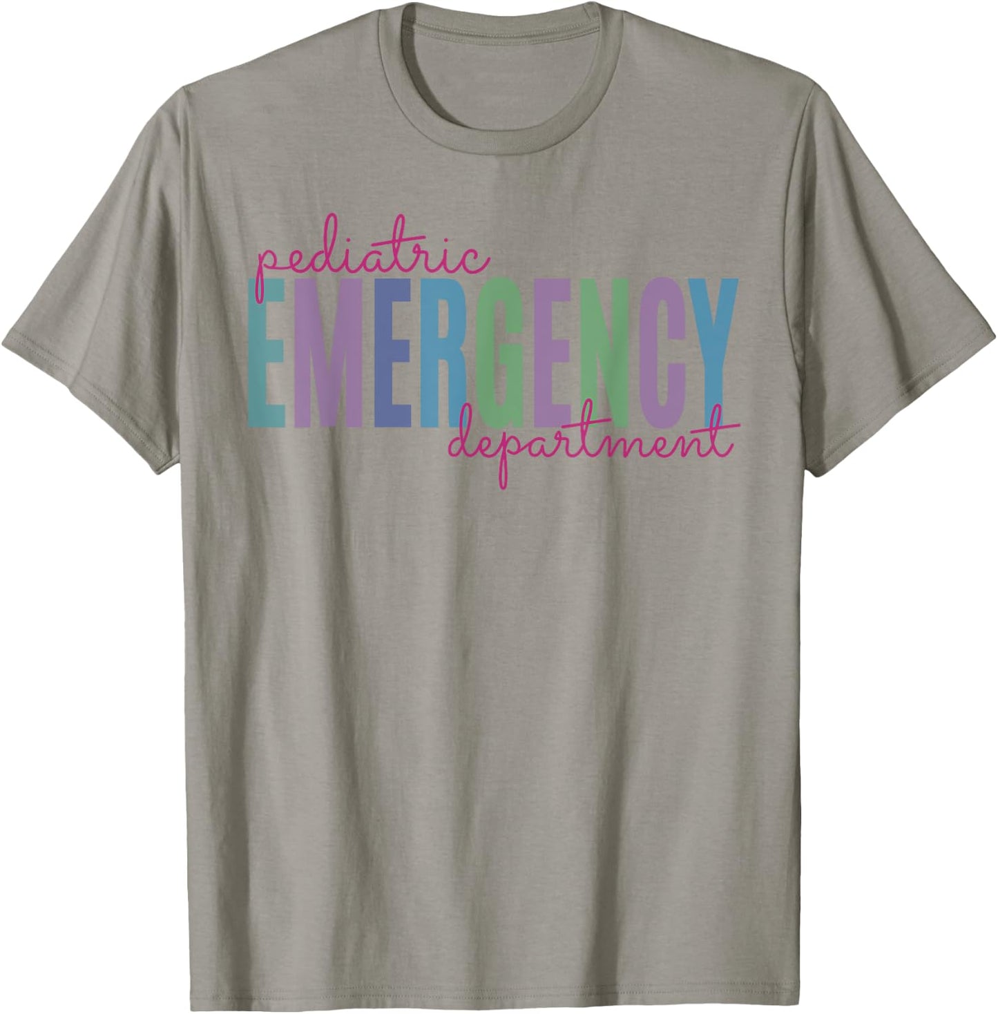 Pediatric Emergency Department Pediatric ER Nurse Medicine T-Shirt - T-Shirt | Sand