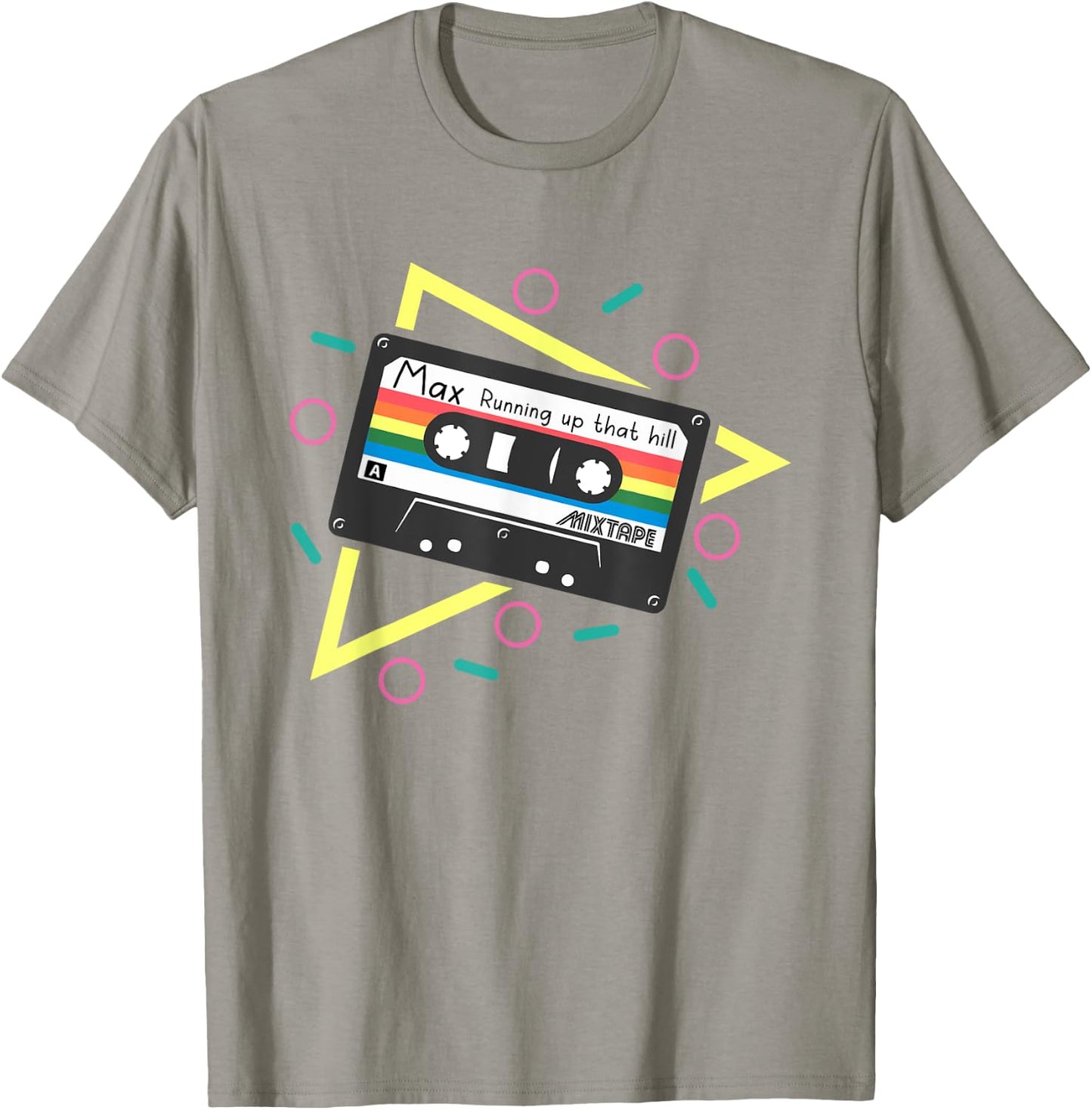 Running Up That Hill Funny Cute 80s Max's Mix T-Shirt - T-Shirt | Sand
