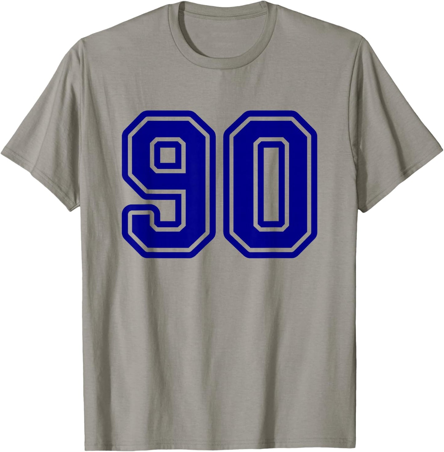 Number #90 Blue Sport Number 90 T-Shirt - T-Shirt | Sand