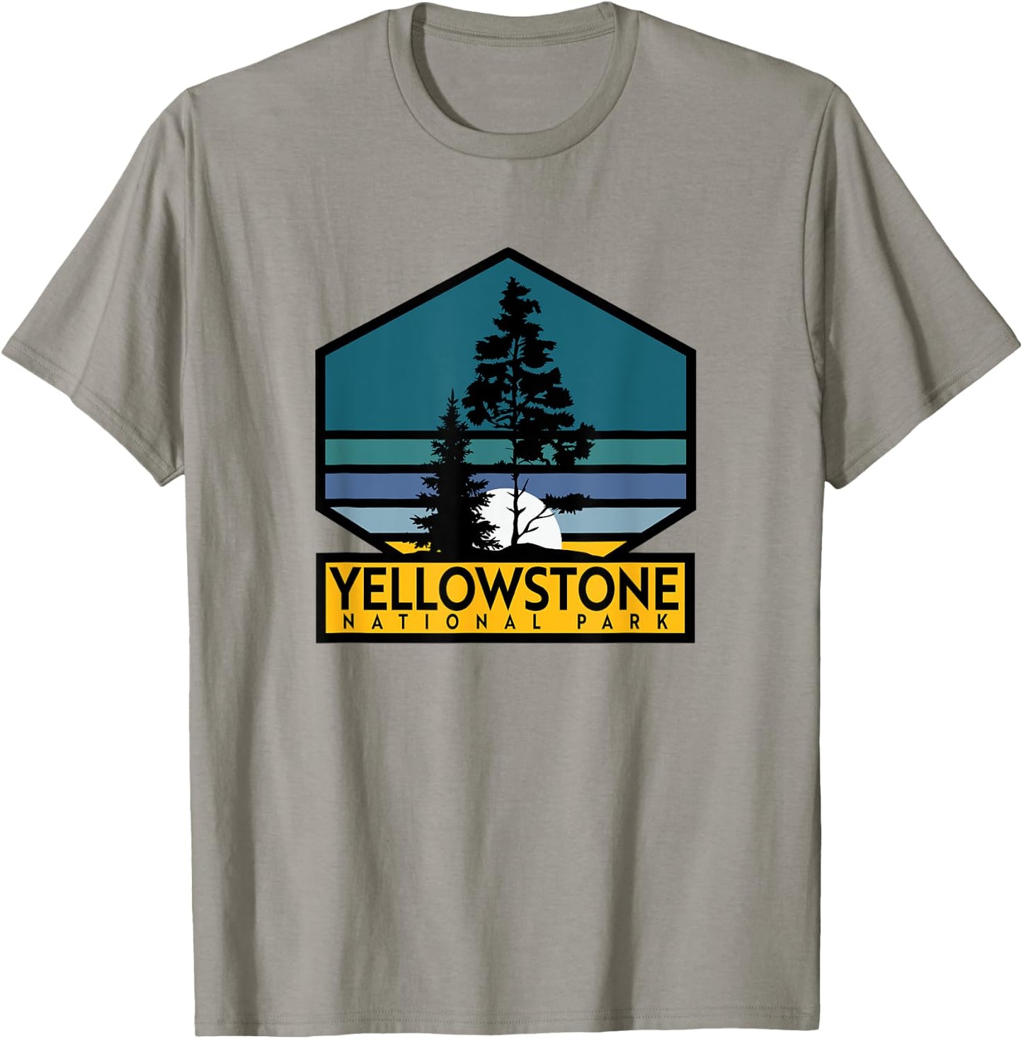 Yellowstone National Park Retro T-Shirt - T-Shirt | Sand