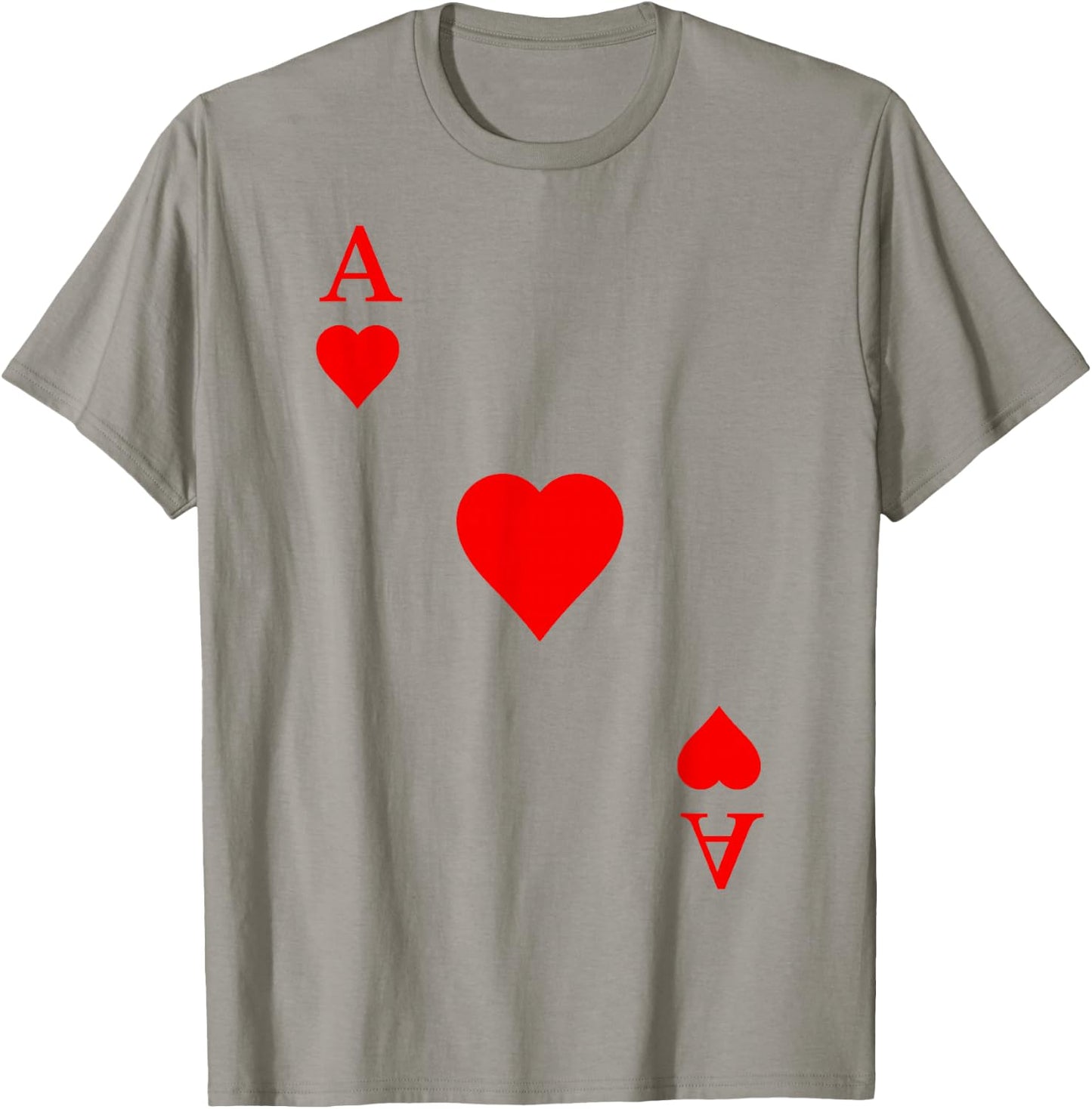Playing card Ace of hearts Carnival Costume Poker T-Shirt - T-Shirt | Sand