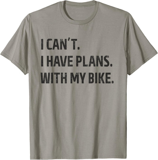 I Have Plans With My Bike - Mountain Bike MTB T-Shirt - T-Shirt | Sand