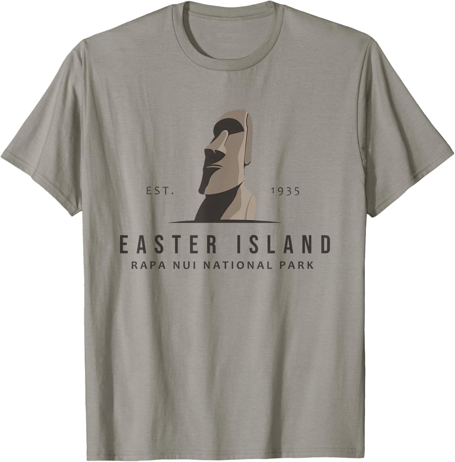 Easter Island Rapa Nui National Park Emblem Vintage T-Shirt - T-Shirt | Sand