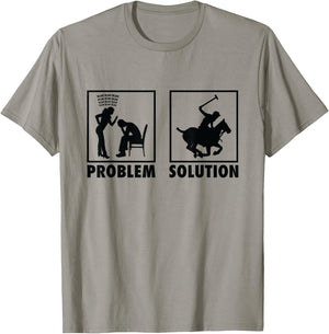 Polo Horseback Ball Game Polo Player T-Shirt - T-Shirt | Sand