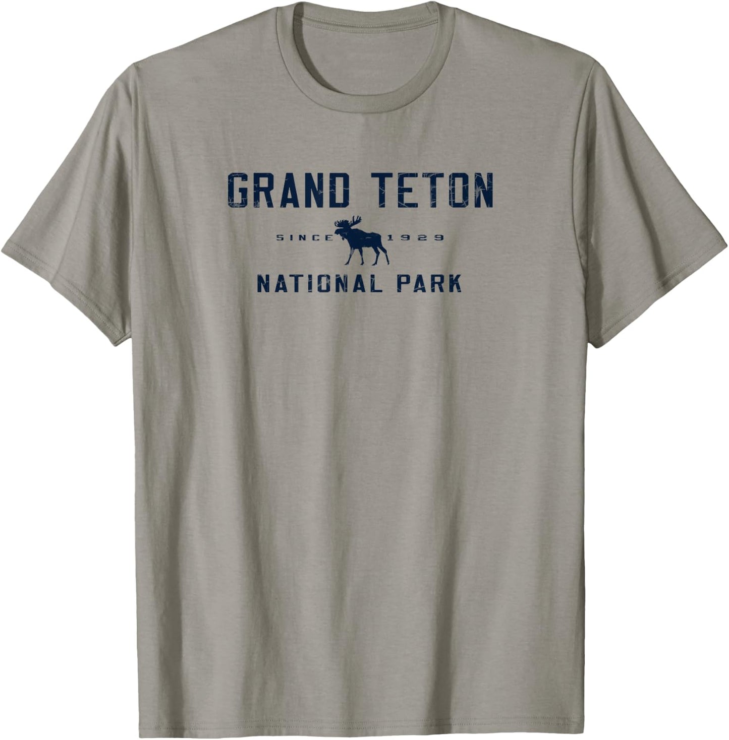 Grand Teton National Park Moose Graphic T-Shirt - T-Shirt | Sand