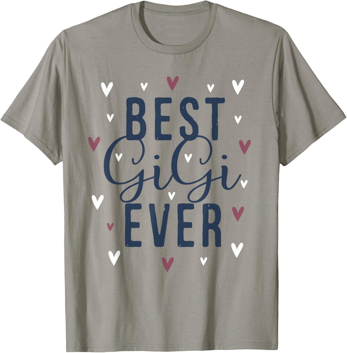 Best Gigi Ever Gifts Cute Love Heart Print T-Shirt - T-Shirt | Sand