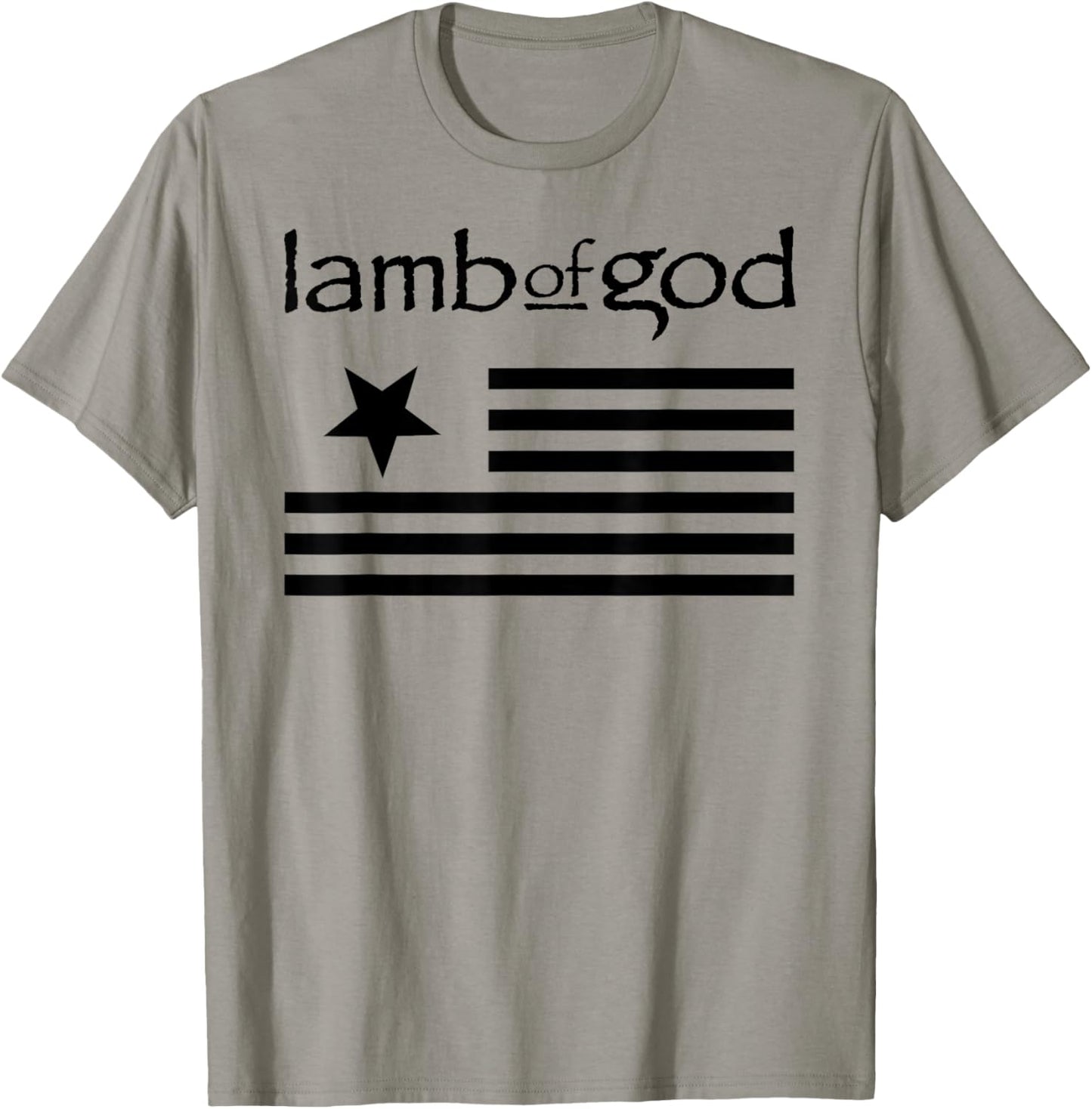 Lamb of God – Flag On White T-Shirt - T-Shirt | Sand