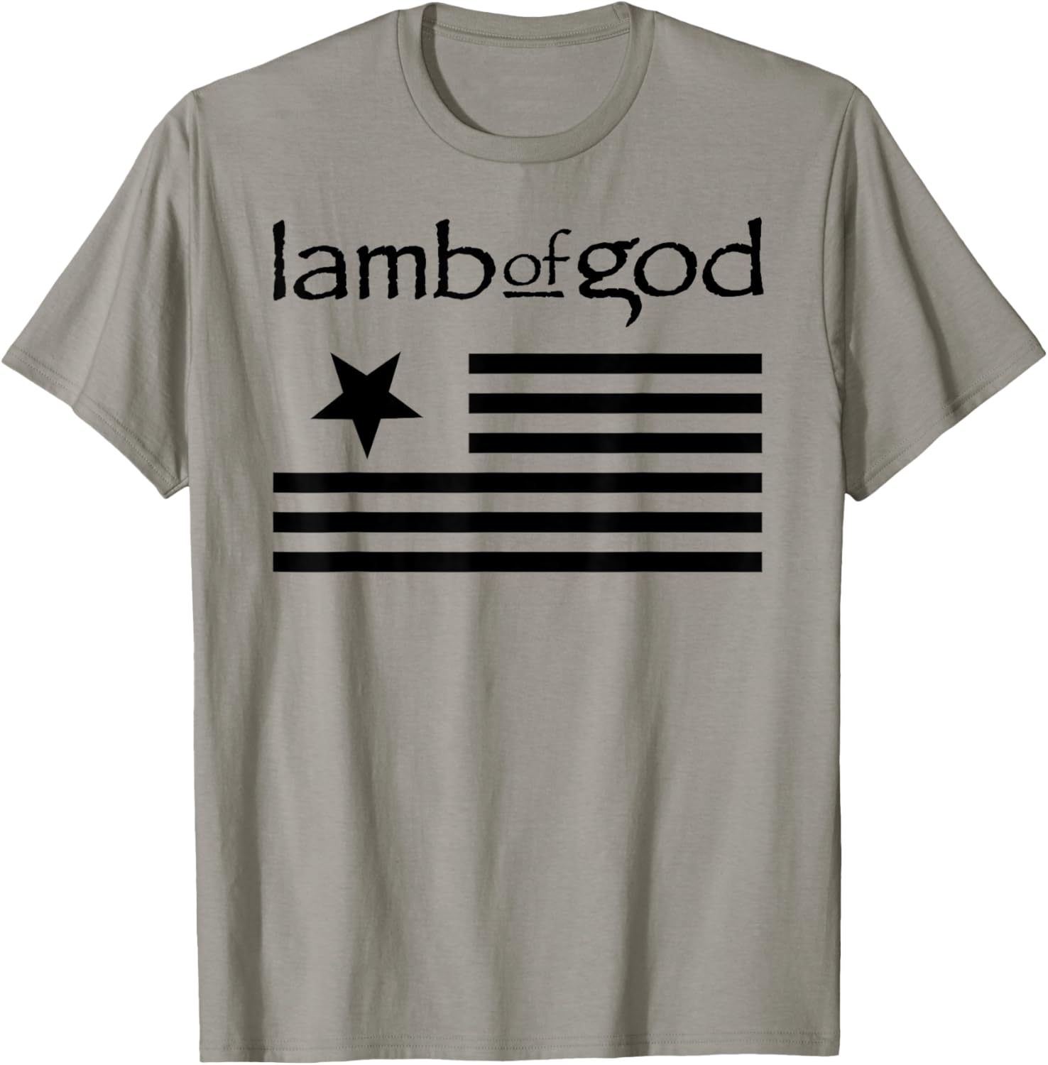 Lamb of God – Flag On White T-Shirt - T-Shirt | Sand