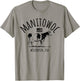 Manitowoc Wisconsin USA Retro Cow Vintage Style Design T-Shirt - T-Shirt | Sand