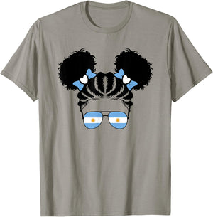 Argentinian Girl Kids Argentine Argentina Flag Youth Girls T-Shirt - T-Shirt | Sand
