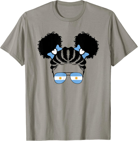Argentinian Girl Kids Argentine Argentina Flag Youth Girls T-Shirt - T-Shirt | Sand