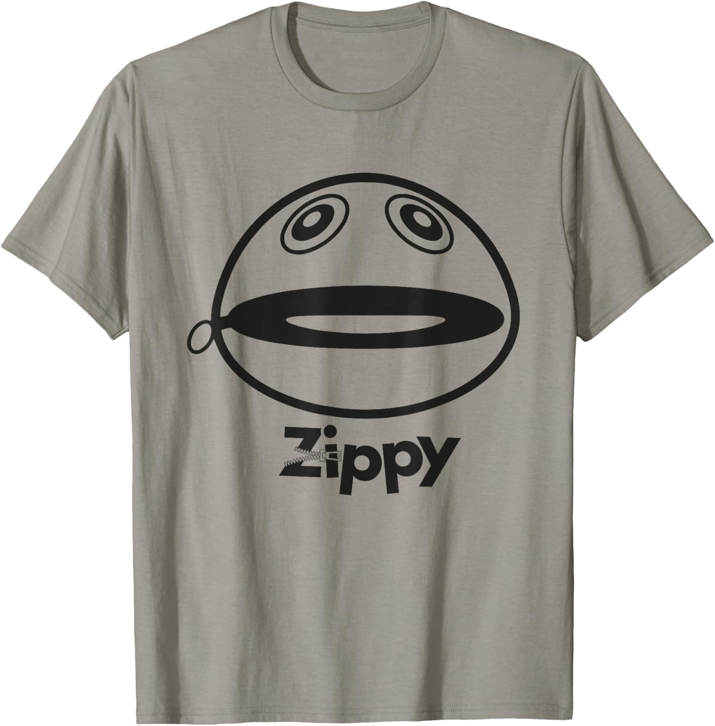 Rainbow Zippy Unzipped T-Shirt - T-Shirt | Sand