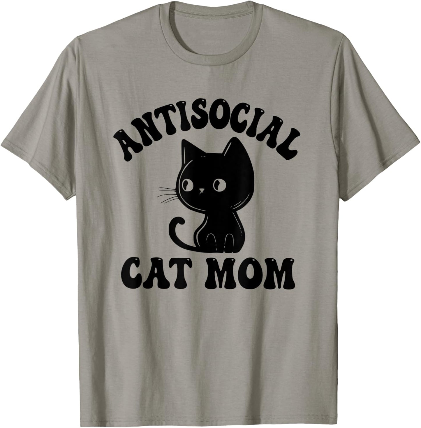 Antisocial Cat Mom Introvert Anti Social Anxiety Introverted Women T-Shirt - T-Shirt | Sand