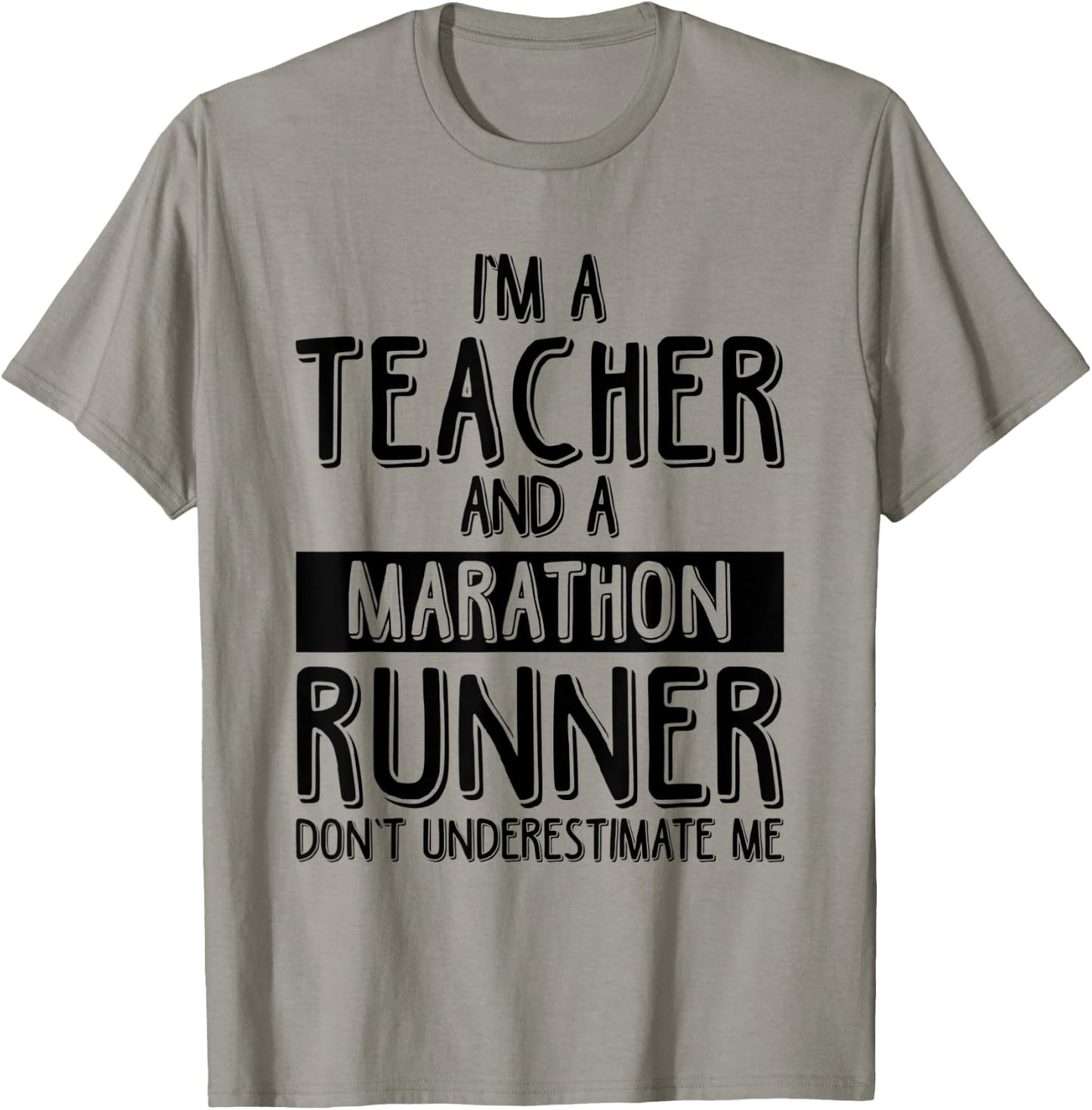 Running Teacher Marathon Funny Running Teacher Women T-Shirt - T-Shirt | Sand