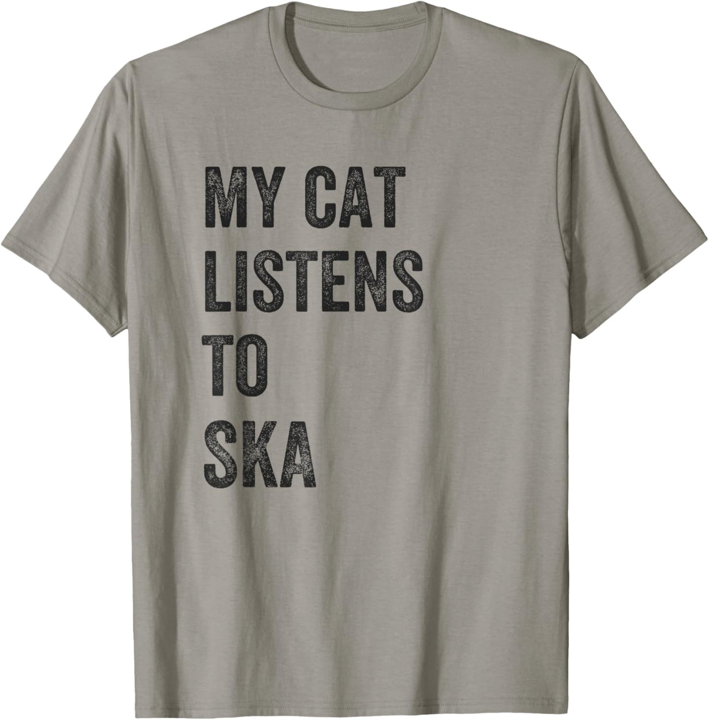 My Cat Listens To Ska Music T-Shirt - T-Shirt | Sand