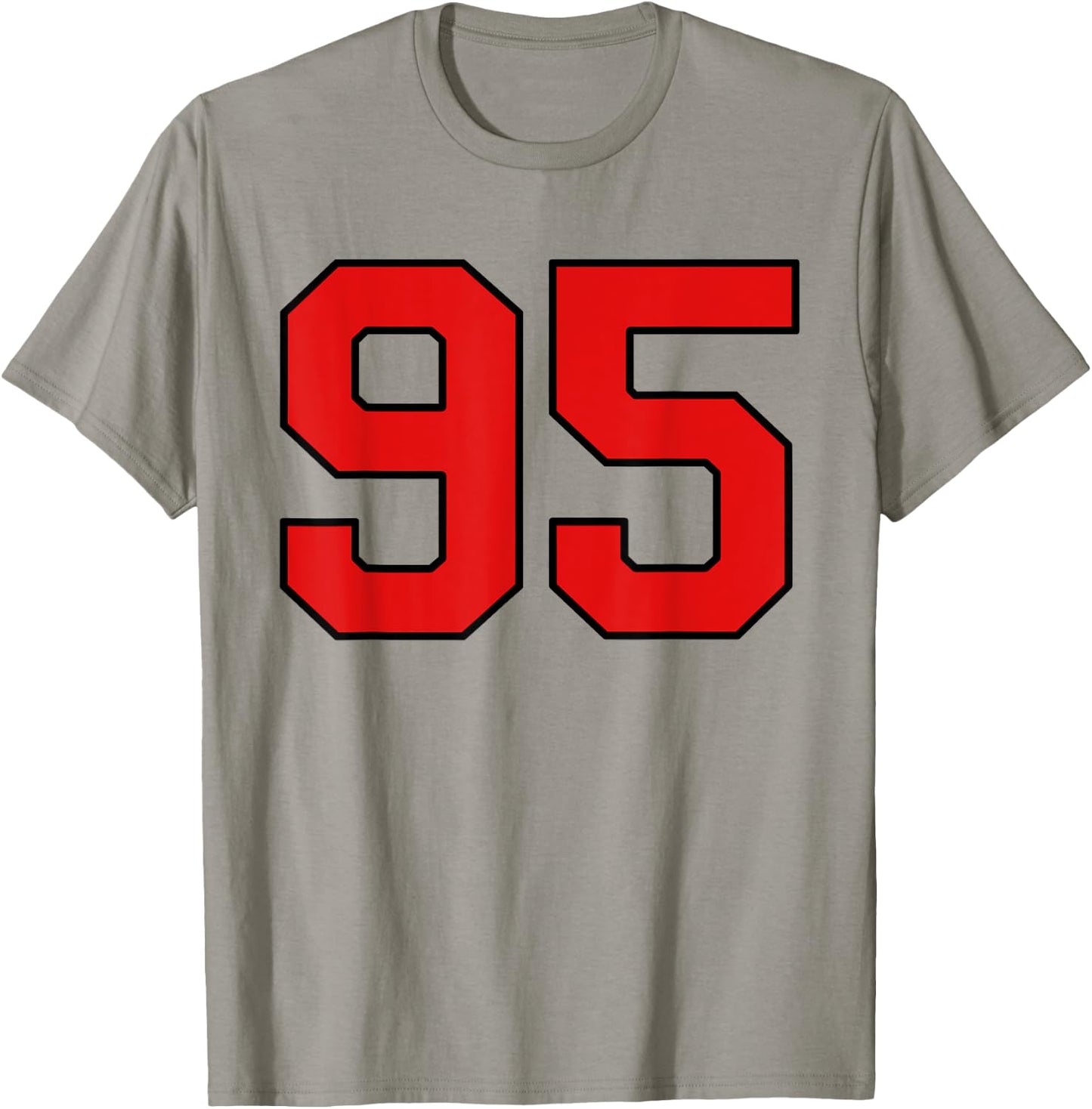 Lucky Number 95 Classic College American Varsity Fan Player T-Shirt - T-Shirt | Sand