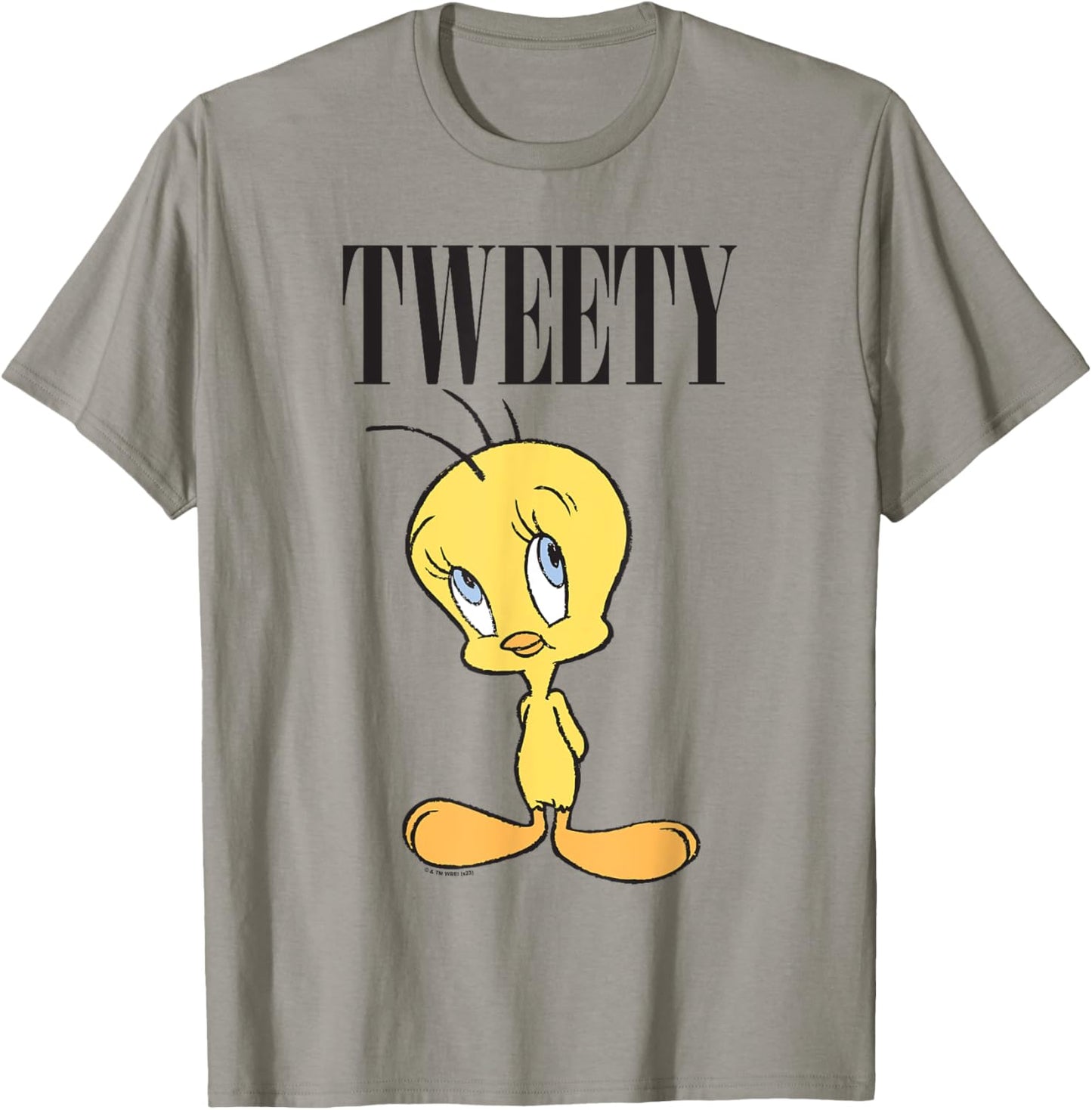 Looney Tunes Tweety Full Body Cute Portrait T-Shirt - T-Shirt | Sand