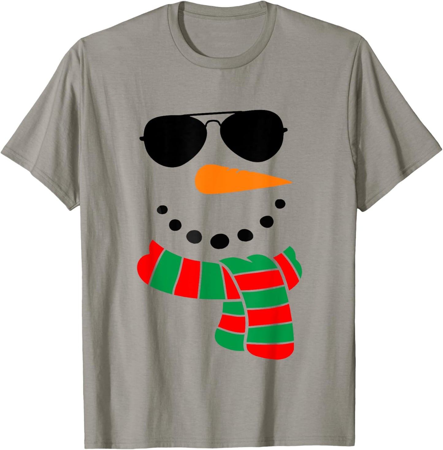 Cool Snowman Face with Sunglasses Costume Children's Snowman T-Shirt - T-Shirt | Sand