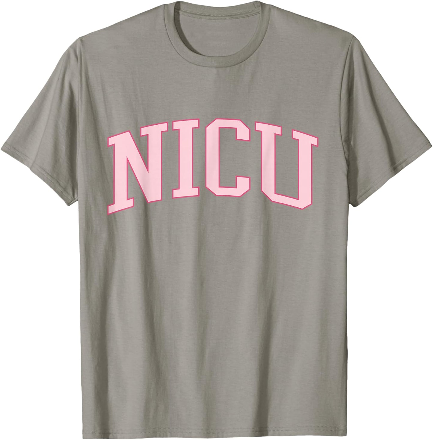NICU Nurse Trendy Preppy Pink T-Shirt - T-Shirt | Sand