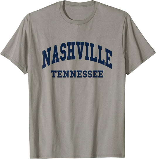Nashville - Tennessee - Throwback Design - Classic T-Shirt - T-Shirt | Sand