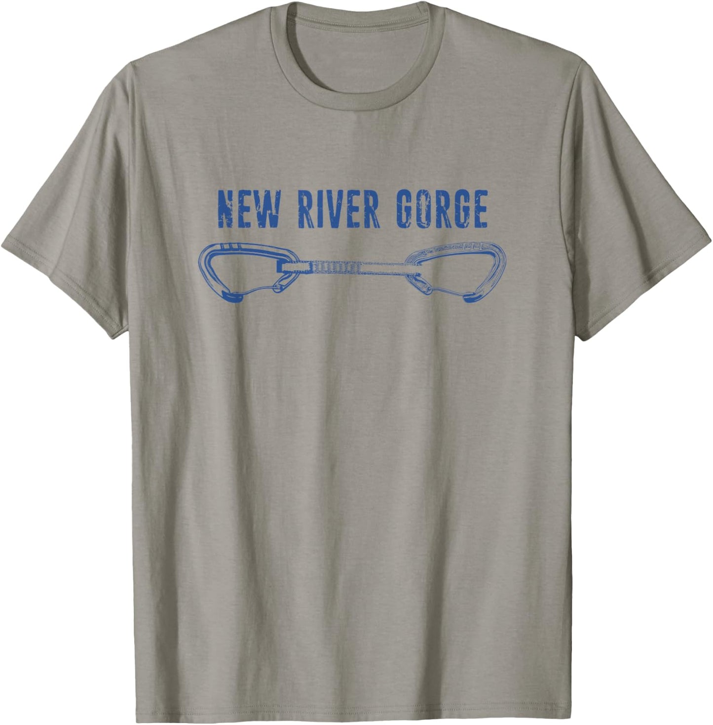 New River Gorge Rock Climbing Quickdraw T-Shirt - T-Shirt | Sand
