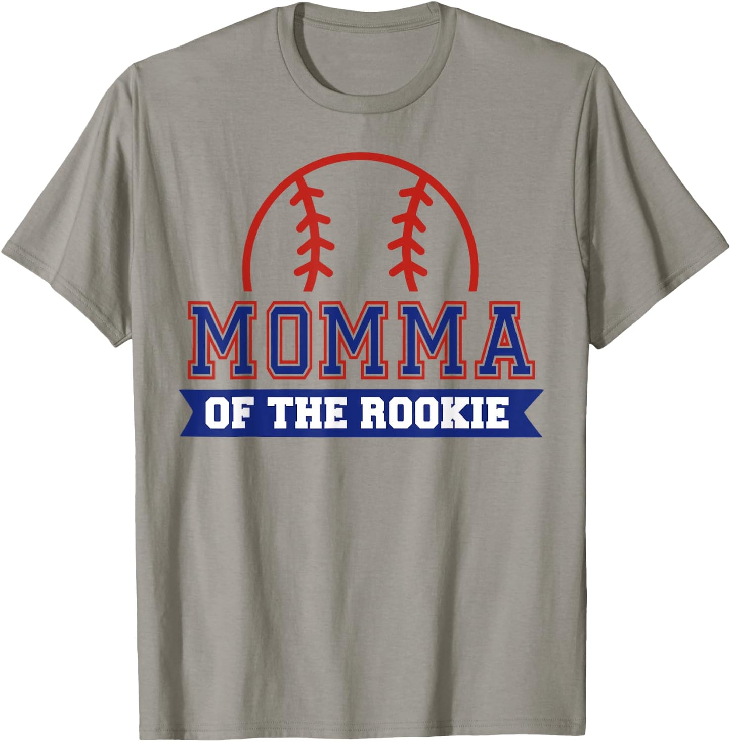 Momma of Rookie 1st Birthday Baseball Theme Matching Party T-Shirt - T-Shirt | Sand