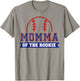 Momma of Rookie 1st Birthday Baseball Theme Matching Party T-Shirt - T-Shirt | Sand