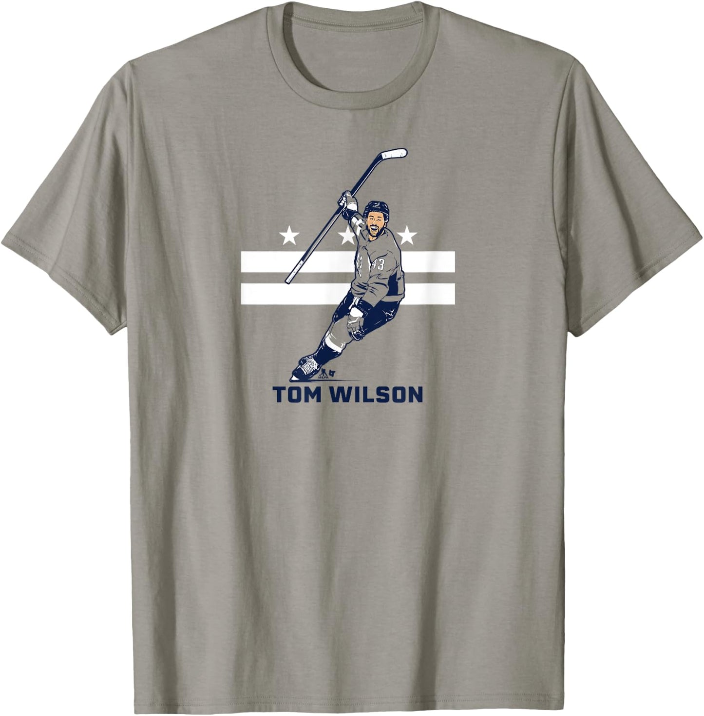 Tom Wilson: City Star - Washington D.C. Hockey T-Shirt - T-Shirt | Sand