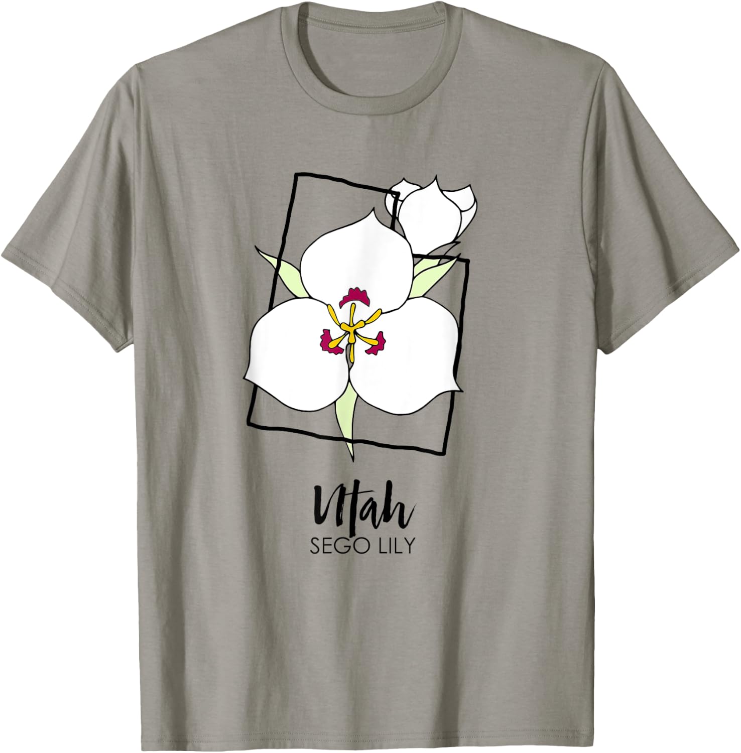 Utah Sego Lily Flower T-Shirt - T-Shirt | Sand