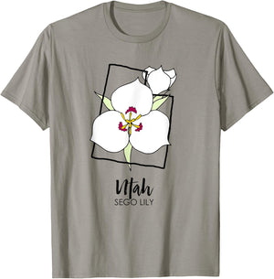 Utah Sego Lily Flower T-Shirt - T-Shirt | Sand