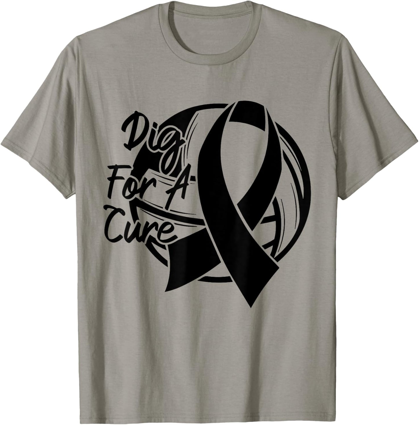 Dig For A Cure Breast Cancer Awareness Volleyball Pink T-Shirt - T-Shirt | Sand