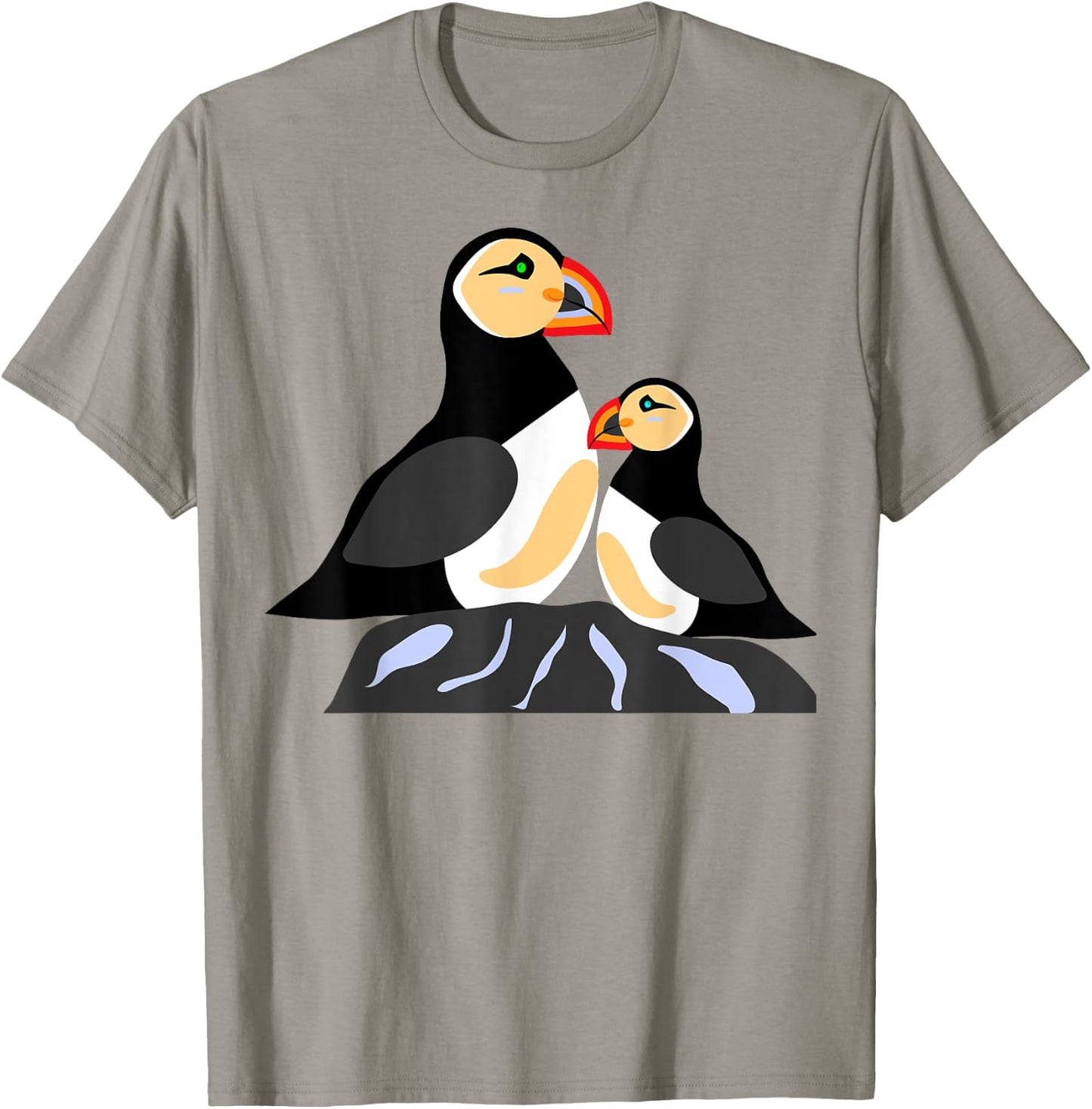 Puffins Are My Spirit Animals Seabirds On A Rock Iceland T-Shirt - T-Shirt | Sand