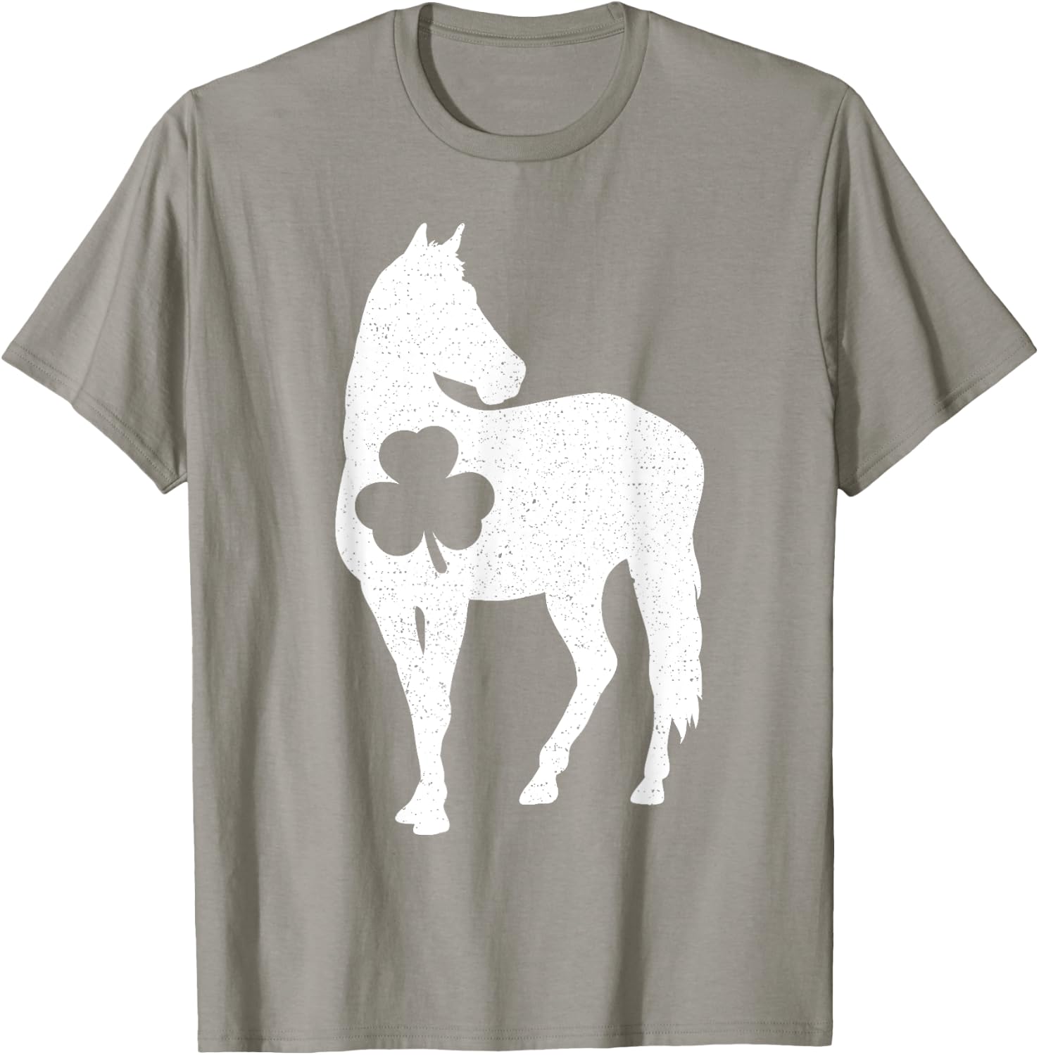 St Patrick's Day Shamrock Horse Irish Green Saint Paddy's T-Shirt - T-Shirt | Sand