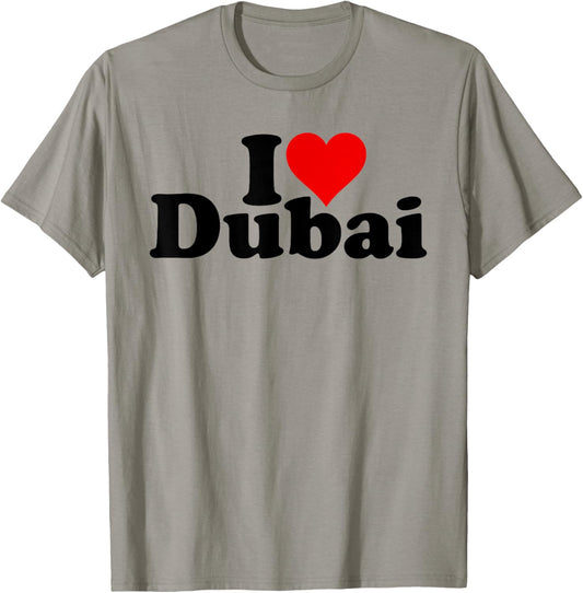 I Love Heart Dubai Uae United Arab Emirates T-Shirt - T-Shirt | Sand