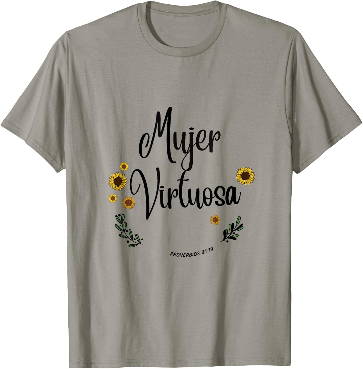 Mujer Virtuosa Proverb 31 Spanish Bible Women Verse T-Shirt - T-Shirt | Sand