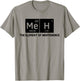 Meh The Element of Indifference Fun Humor Chemistry Teacher T-Shirt - T-Shirt | Sand